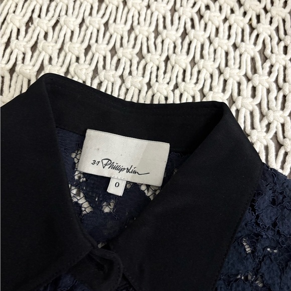 3.1 Phillip Lim classic lace button up shirt - Picture 4 of 6